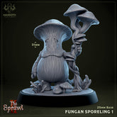 Fungan Sporelings 3D-printed model
